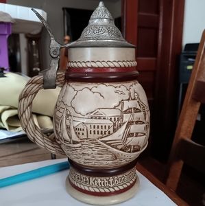 Avon Ceramic Stein w/ flip lid